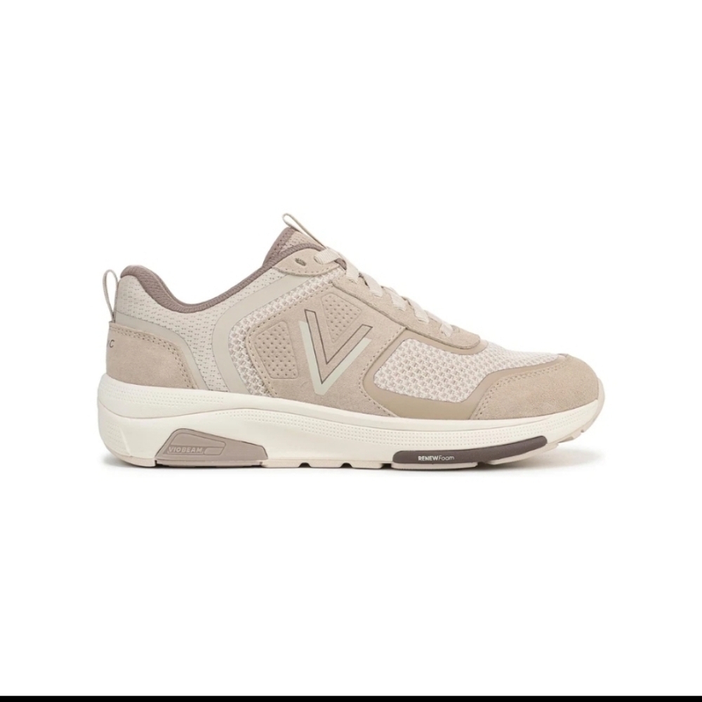 Vionic Women’s Walk Strider Knit Performance Walking Sneaker - Beige